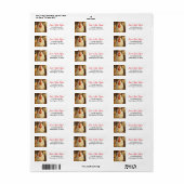 Funny Close Up of Impasto Chicken that looks Mad ラベル (フルシート)