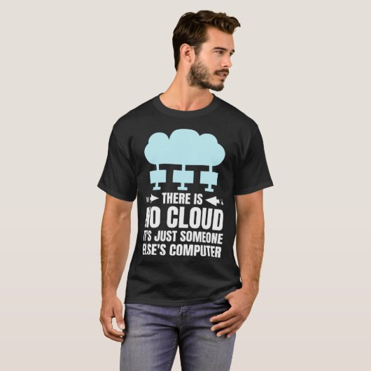 Funny Cloud Computing Design for Programmer Develo Tシャツ (正面フル)