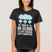 Funny Cloud Computing Design for Programmer Develo Tシャツ (正面)