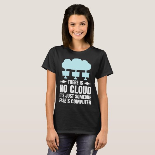 Funny Cloud Computing Design for Programmer Develo Tシャツ (正面フル)