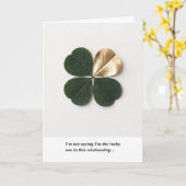 Funny Clover Relationship Card – Luxury カード (黄色い花)