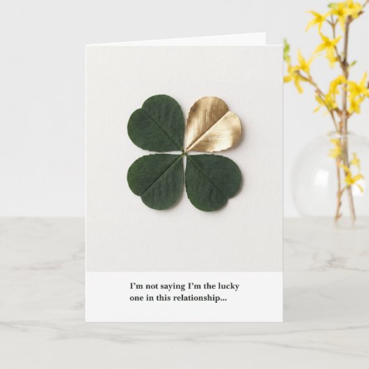 Funny Clover Relationship Card – Luxury カード (黄色い花)