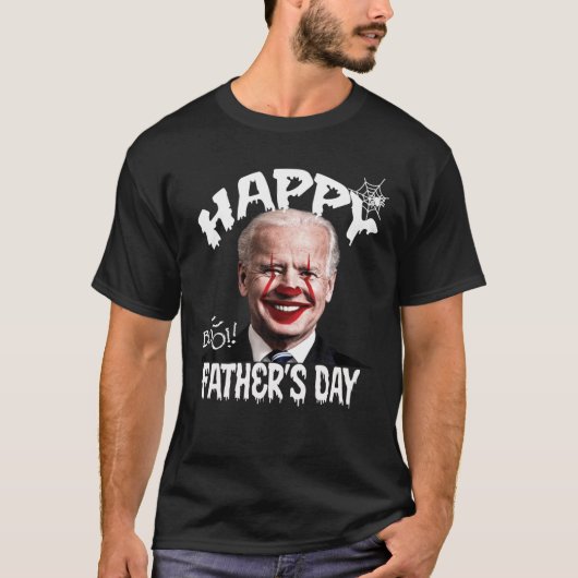 Funny Clown Joe Biden Happy Fathers Day For Hallow Tシャツ (正面)