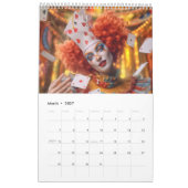 Funny Clowns & Colorful Smiles 2026 Calendar カレンダー (3月 2027)