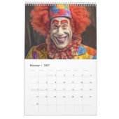 Funny Clowns & Colorful Smiles 2026 Calendar カレンダー (2月 2027)