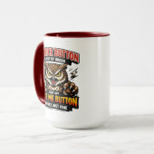 Funny Co-Worker | My Nice Button Is Out of Order マグカップ (正面左)