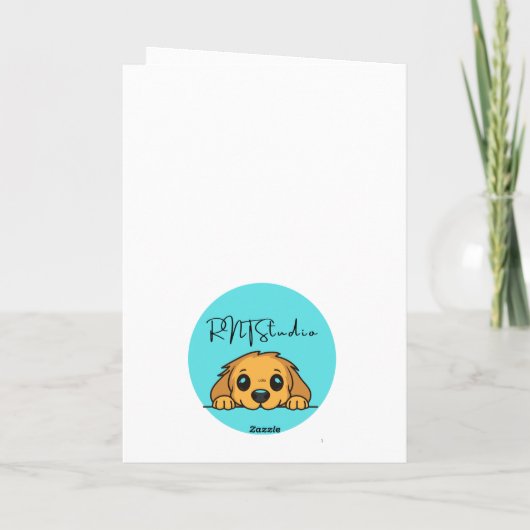 Funny Cockapoo Anatomy Greeting Card カード (裏面)