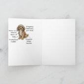 Funny Cockapoo Anatomy Greeting Card カード (内部)