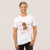 Funny Cockapoo Anatomy - Unique Valentine Gift トライブレンドＴシャツ (正面全面)