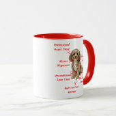 Funny Cockapoo Anatomy - Unique Valentine Gift マグカップ (正面右)