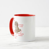 Funny Cockapoo Anatomy - Unique Valentine Gift マグカップ (正面左)