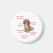 Funny Cockapoo Anatomy - Unique Valentine Gift マグネット (正面)