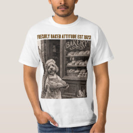 Funny Cockapoo Baker T-Shirt Vintage DOG Gift Tシャツ