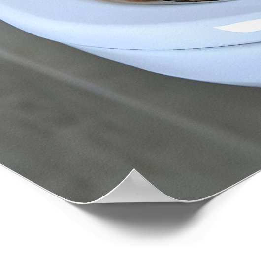 Funny Cockapoo Bathroom Print, Toilet Newspaper ポスター (角)