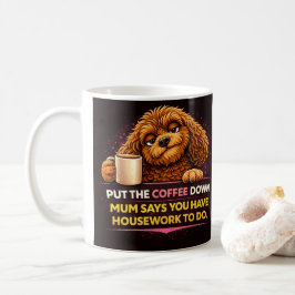 Funny Cockapoo Coffee Mug | Dog Mum Humor Mug コーヒーマグカップ