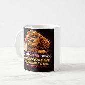 Funny Cockapoo Coffee Mug | Dog Mum Humor Mug コーヒーマグカップ (正面左)