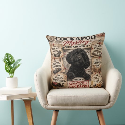 Funny Cockapoo Cushion unique gift クッション (椅子)