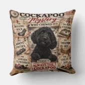 Funny Cockapoo Cushion unique gift クッション (裏面)