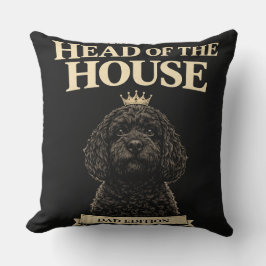 Funny Cockapoo Dad Gift | Head Of The House クッション