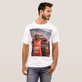 Funny Cockapoo Dog Gift Race Car Driver T Shirt Tシャツ (正面フル)