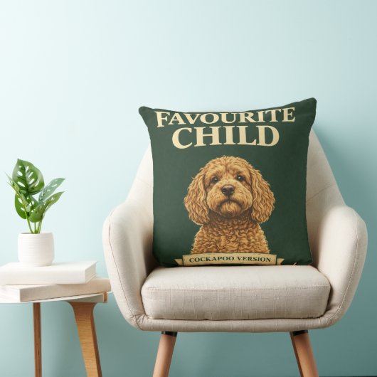 Funny Cockapoo Gift | Favourite Child クッション (椅子)