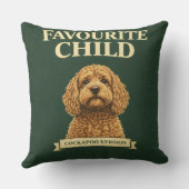 Funny Cockapoo Gift | Favourite Child クッション (裏面)