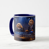 Funny Cockapoo Gift Mug | Who Ate The Sock マグカップ (正面左)