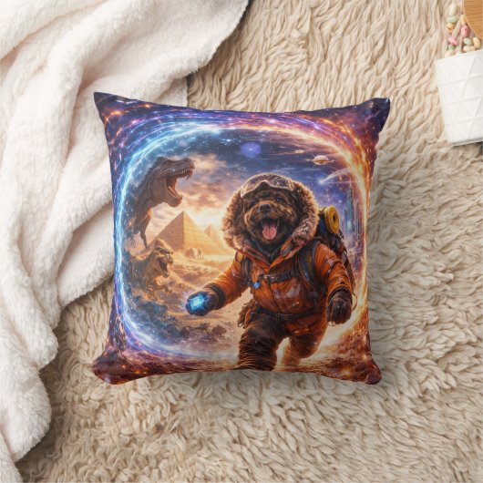 Funny Cockapoo Gift | Space Dog Cushion クッション (ブランケット)