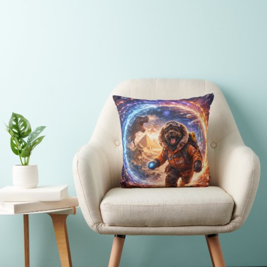 Funny Cockapoo Gift | Space Dog Cushion クッション (椅子)