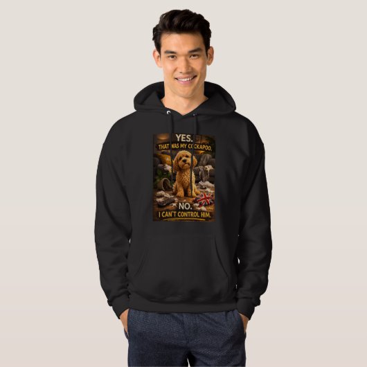Funny Cockapoo Hoodie | cockapoo gift パーカ (正面フル)