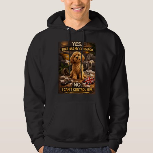 Funny Cockapoo Hoodie | cockapoo gift パーカ (正面)