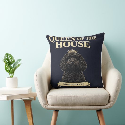Funny Cockapoo Mum Gift | Queen Of The House クッション (椅子)