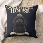 Funny Cockapoo Mum Gift | Queen Of The House クッション (ブランケット)