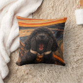 Funny Cockapoo Pillow | The Scream Dog Cushion クッション (ブランケット)