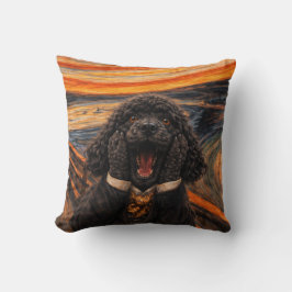 Funny Cockapoo Pillow | The Scream Dog Cushion クッション