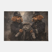 Funny Cockapoo Police Door Mat Dog Lover Gift ドアマット (正面)