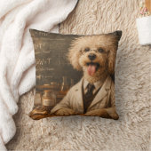 Funny Cockapoo Scientist Pillow | Dog Cushion クッション (ブランケット)