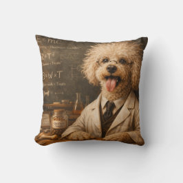 Funny Cockapoo Scientist Pillow | Dog Cushion クッション