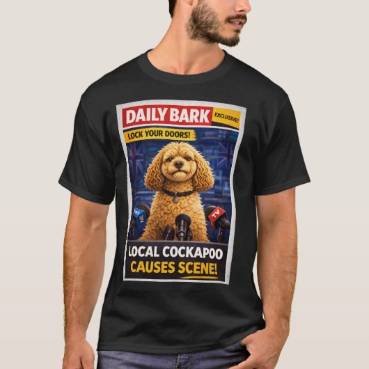 Funny Cockapoo T-Shirt | Dog Lover Gifts Tシャツ (正面)