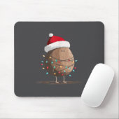 Funny Coconut Christmas Graphics Lights Lover マウスパッド (マウス)