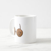 Funny Coconut Summer Coconuts Bra Funny Halloween  コーヒーマグカップ (正面左)
