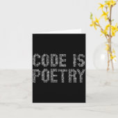 Funny Code Is Etry Saying Quote Programer Gift カード (黄色い花)