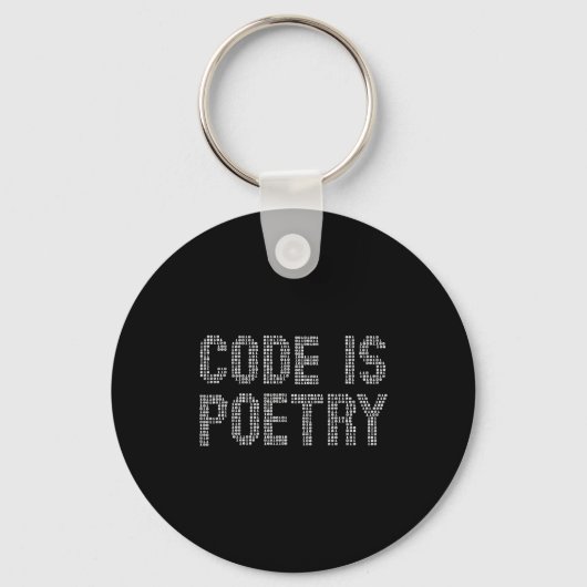 Funny Code Is Etry Saying Quote Programer Gift キーホルダー (正面)