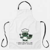 Funny Coder Apron — I Cook Like I Code エプロン (正面)