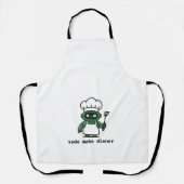 Funny Coder Apron — sudo make dinner エプロン (正面)