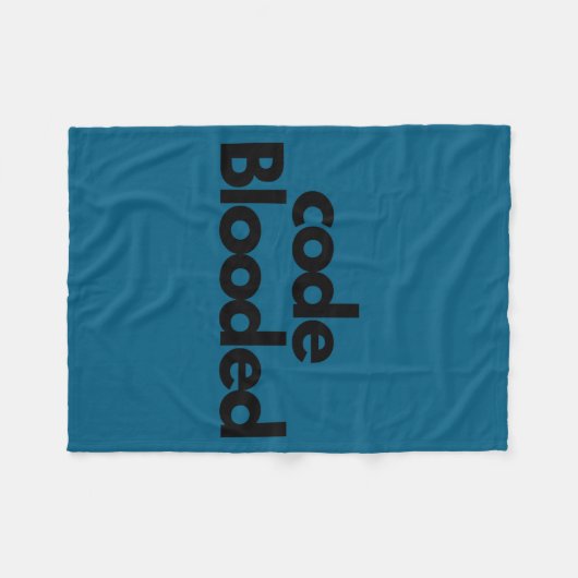 Funny Coder Computer Programmer  フリースブランケット (正面(横))