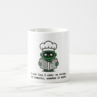 Funny Coder Mug — I Cook Like I Code コーヒーマグカップ
