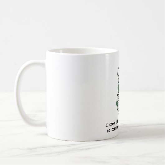 Funny Coder Mug — I Cook Like I Code コーヒーマグカップ (左)