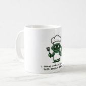 Funny Coder Mug — I Debug Code and I Cook コーヒーマグカップ (正面左)