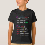 Funny Coding Python Cl Eat Code Sleep  Tシャツ (正面)